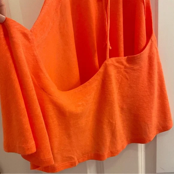 Free People Long Weekend Halter Top - NWT - Medium -  Watermelon - Picture 14 of 15